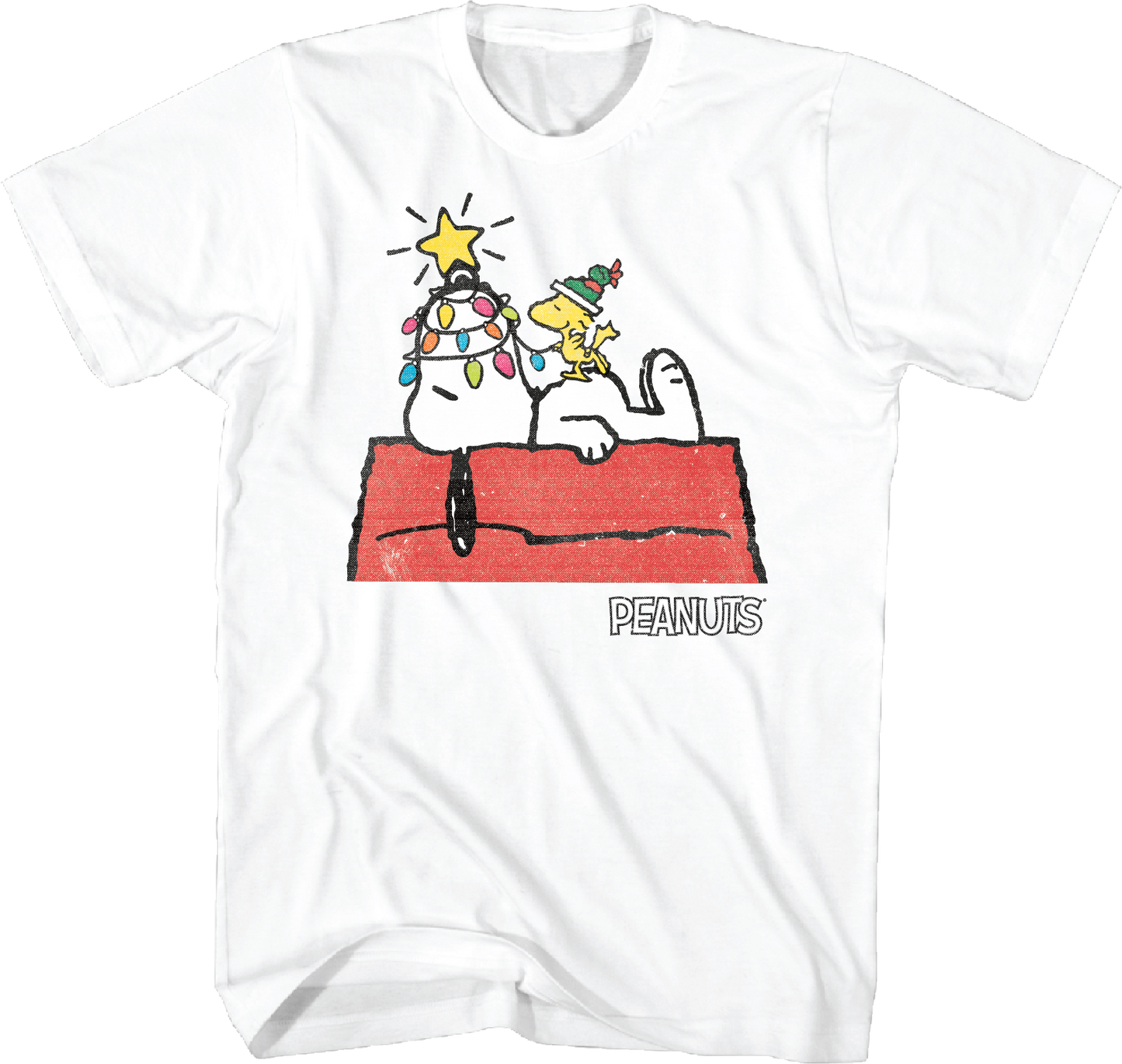 Snoopy Christmas Lights Peanuts T-Shirt