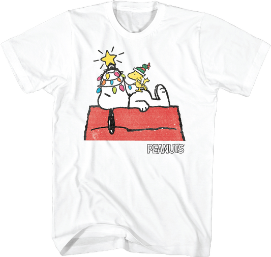 Snoopy Christmas Lights Peanuts T-Shirt