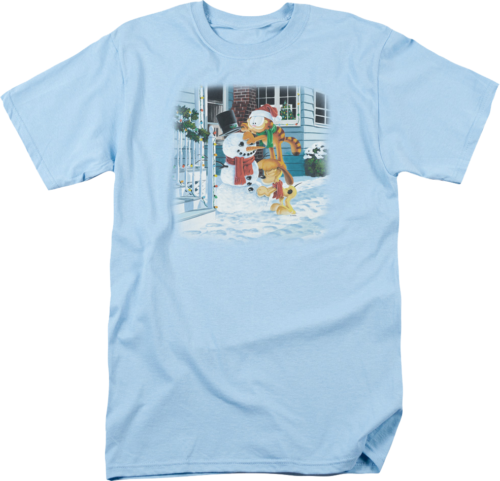 Snowman Garfield T-Shirt