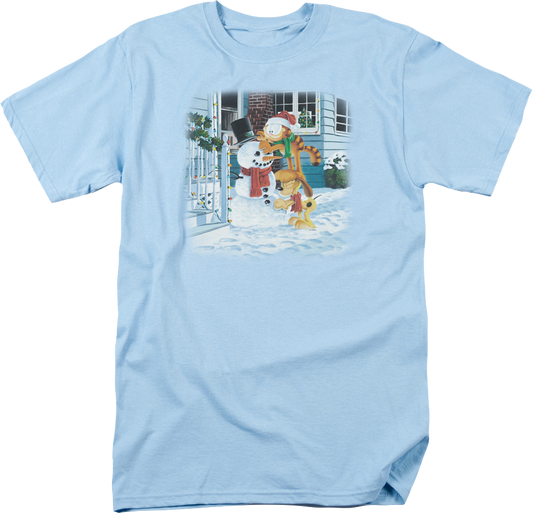 Snowman Garfield T-Shirt