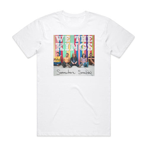 We the Kings Somewhere Somehow Album Cover T-Shirt White