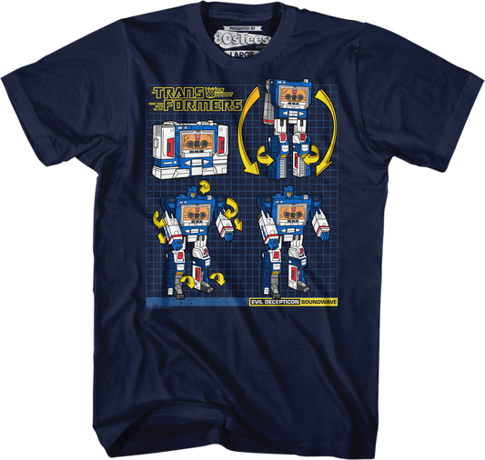 Soundwave Modes Transformers T-Shirt