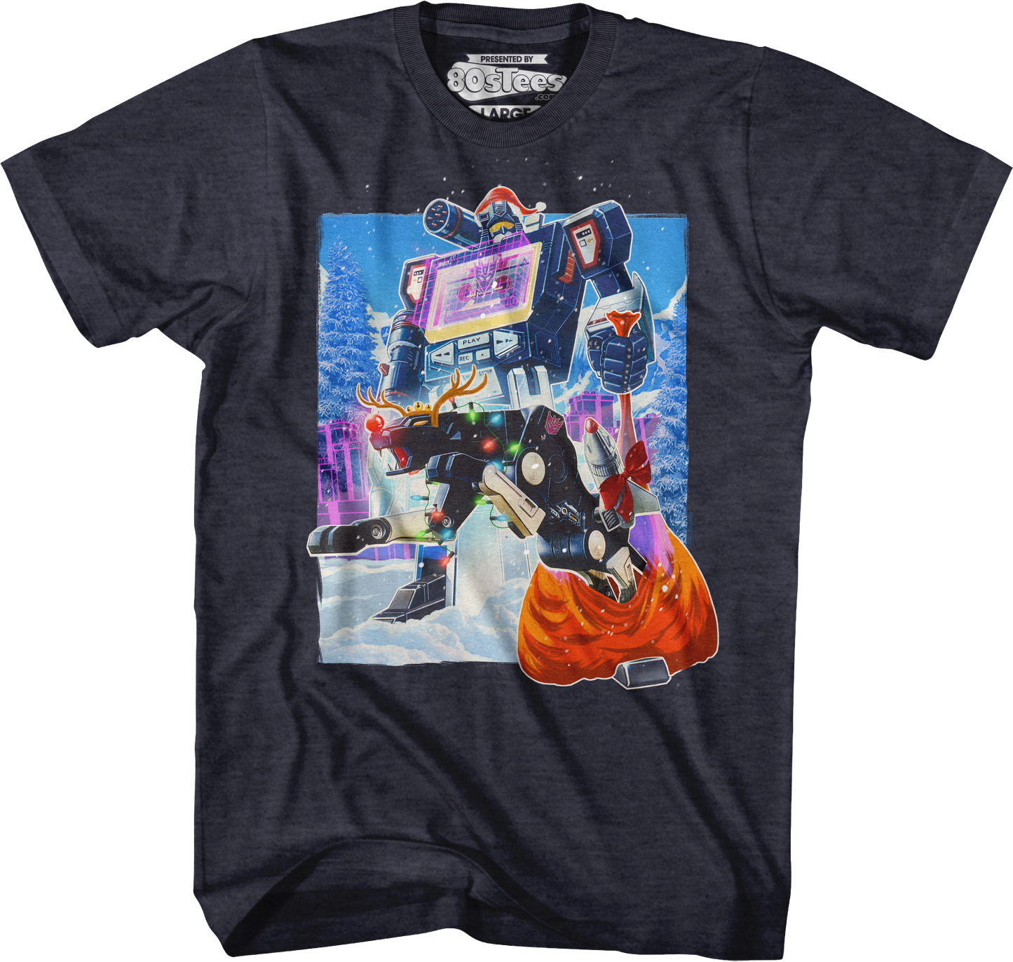 Soundwave Santa Claus Transformers T-Shirt