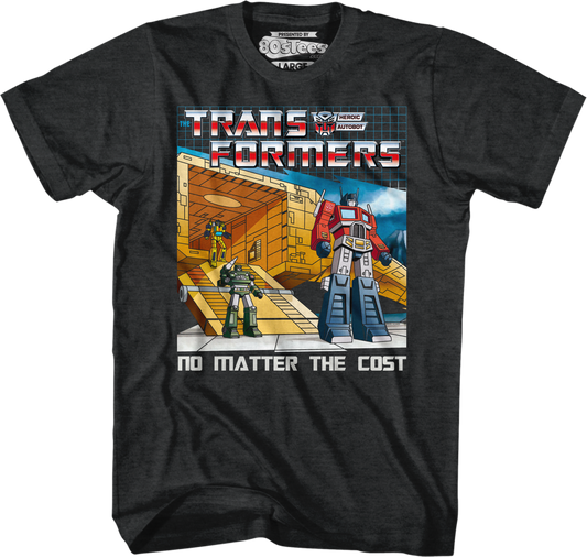 No Matter The Cost Black Heather Transformers T-Shirt