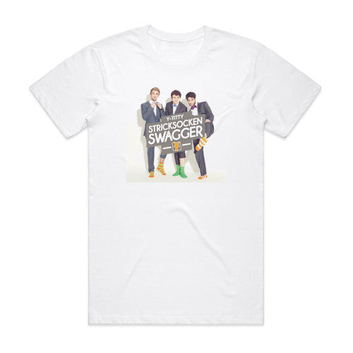 Y-Titty Stricksocken Swagger Album Cover T-Shirt White