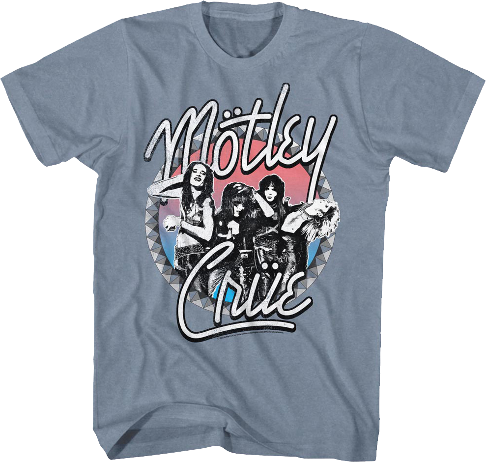 Studded Circle Photo Motley Crue T-Shirt