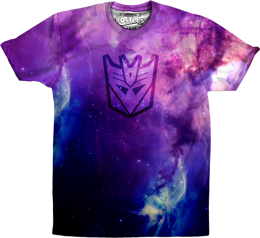 Sublimation Galaxy Decepticon Logo Transformers Shirt