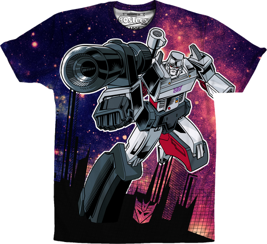 Sublimation Galaxy Megatron Transformers Shirt