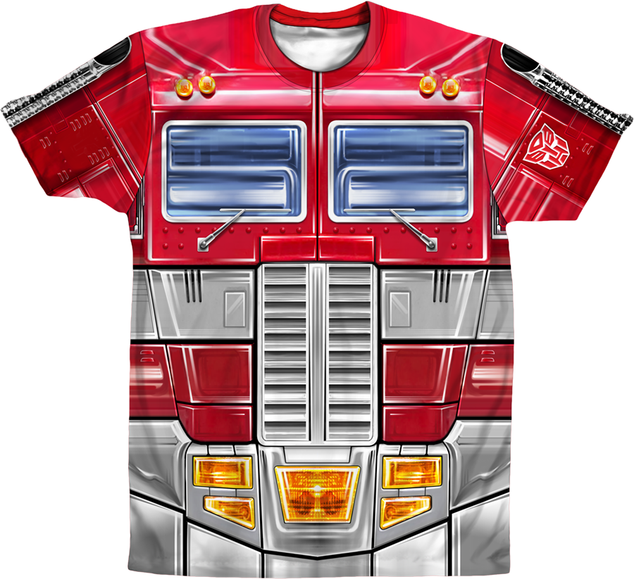 Sublimation Optimus Prime Costume T-Shirt