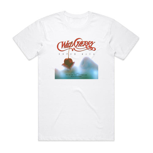 Wild Cherry Super Hits Album Cover T-Shirt White