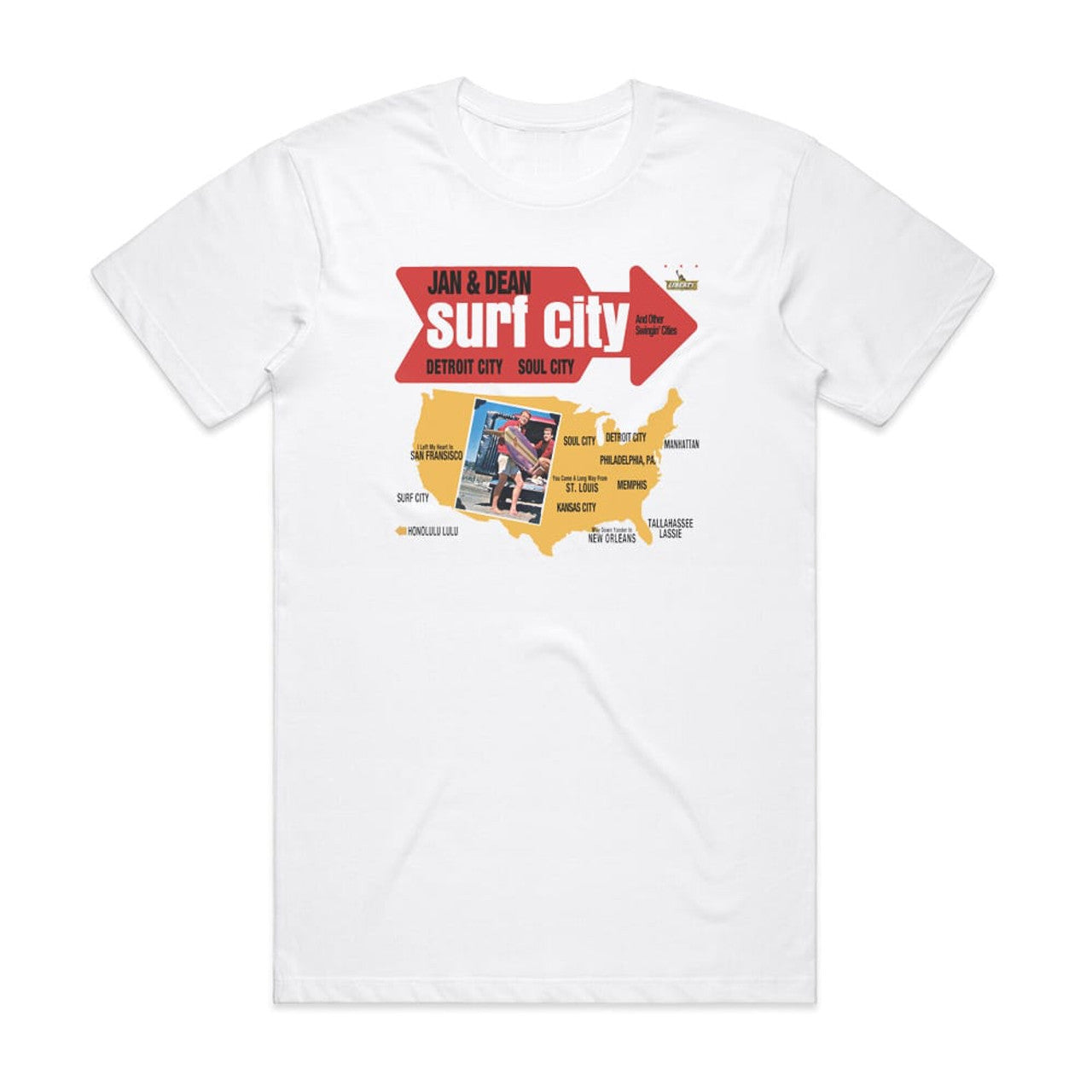 Jan and Dean Surf City 1 T-Shirt White