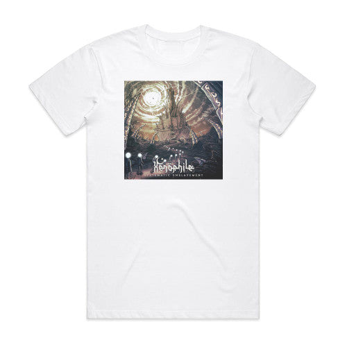 Xenophile Systematic Enslavement Album Cover T-Shirt White