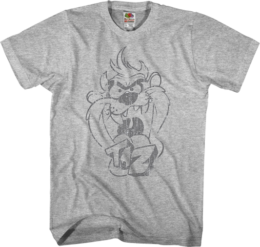 Taz Sketch Looney Tunes T-Shirt