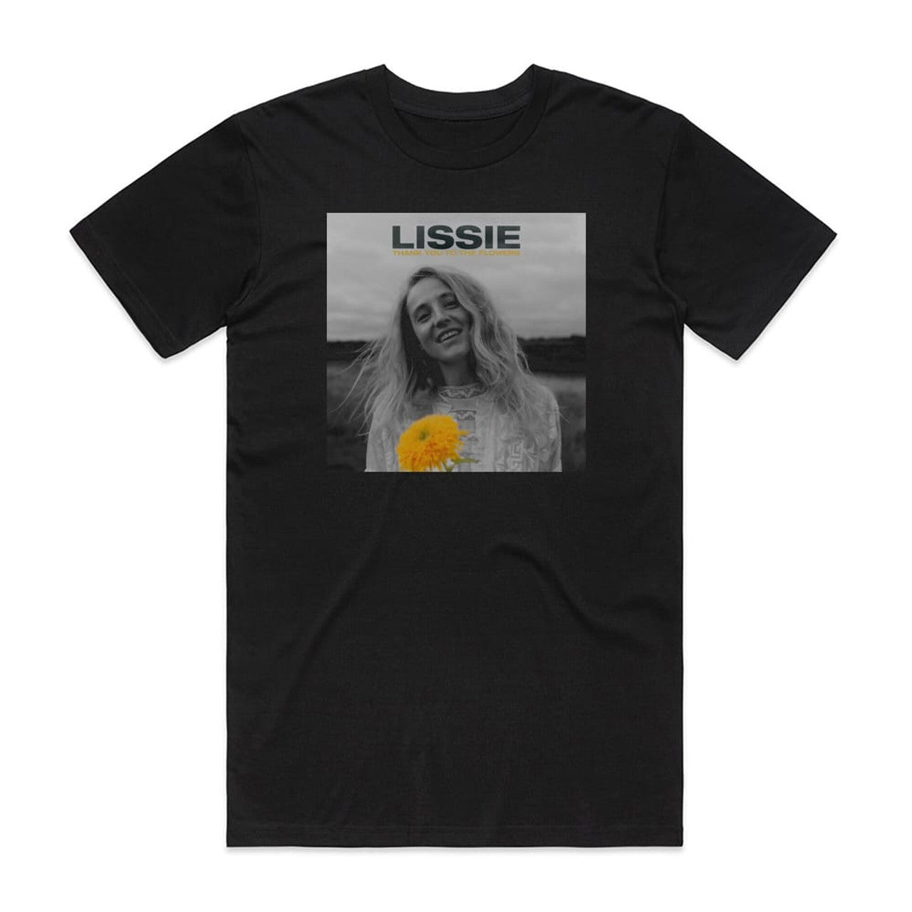 Lissie Thank You To The Flowers T-Shirt Black