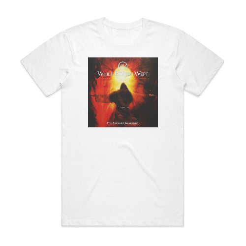 While Heaven Wept The Arcane Unearthed Album Cover T-Shirt White