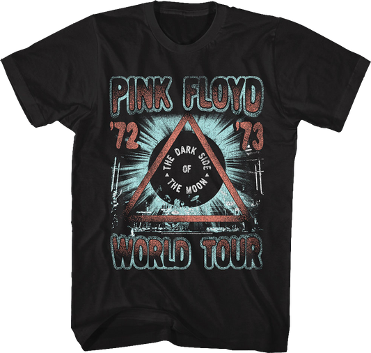 Distressed Darks Side of the Moon World Tour Pink Floyd T-Shirt