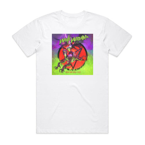 White Wizzard The Devils Cut Album Cover T-Shirt White