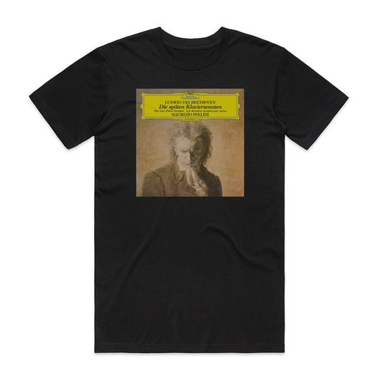 Maurizio Pollini The Late Piano Sonatas T-Shirt Black