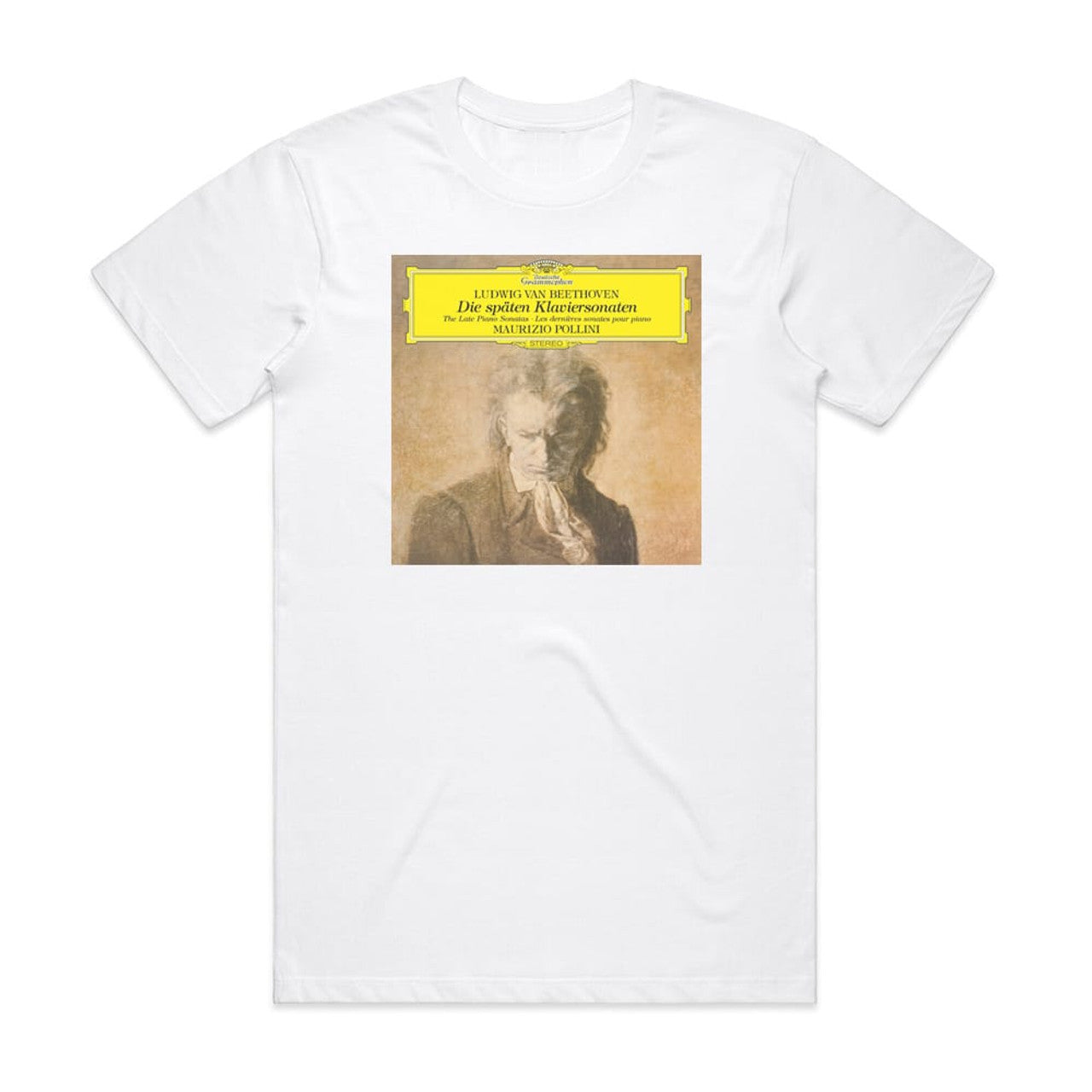 Maurizio Pollini The Late Piano Sonatas T-Shirt White