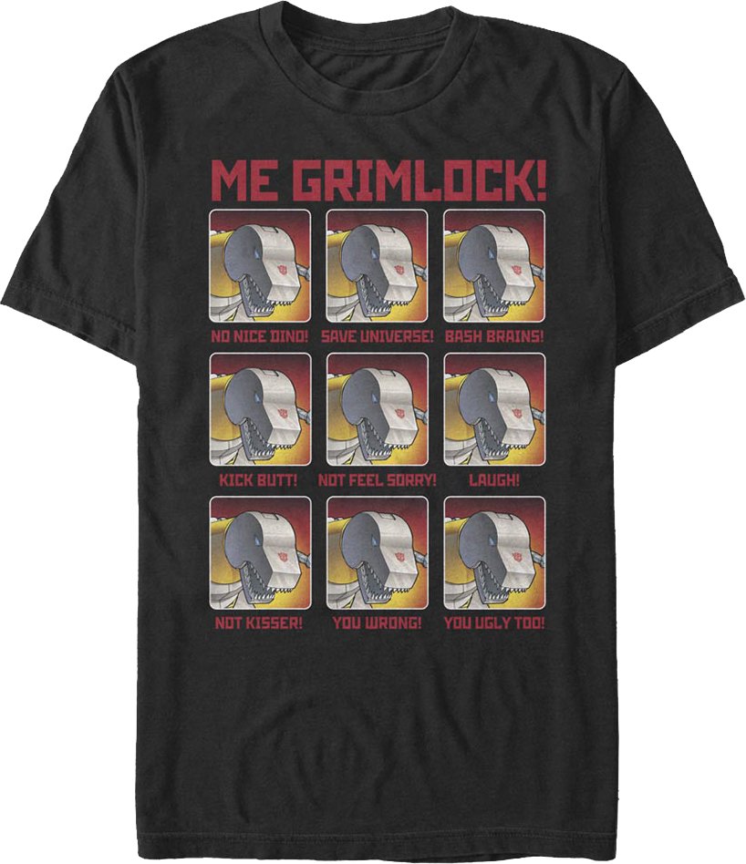 The Many Moods Of Grimlock Transformers T-Shirt