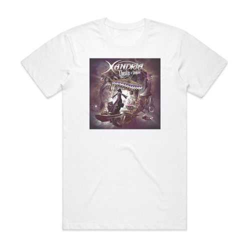 Xandria Theater Of Dimensions Album Cover T-Shirt White