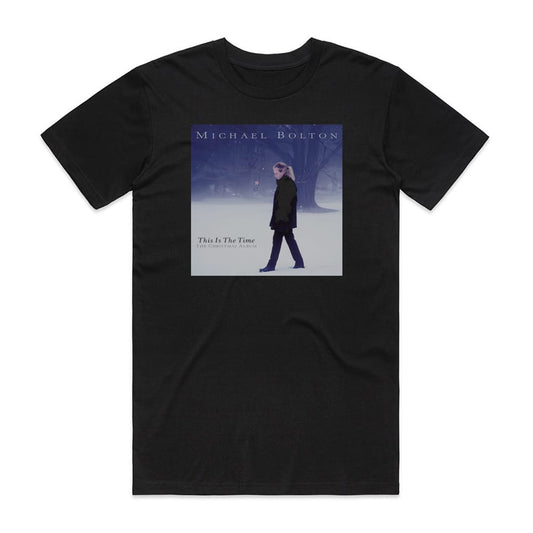 Michael Bolton This Is The Time The Christmas Album T-Shirt Black