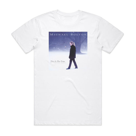 Michael Bolton This Is The Time The Christmas Album T-Shirt White