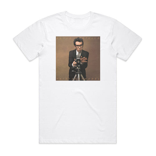 Elvis Costello This Years Model Album Cover T-Shirt White