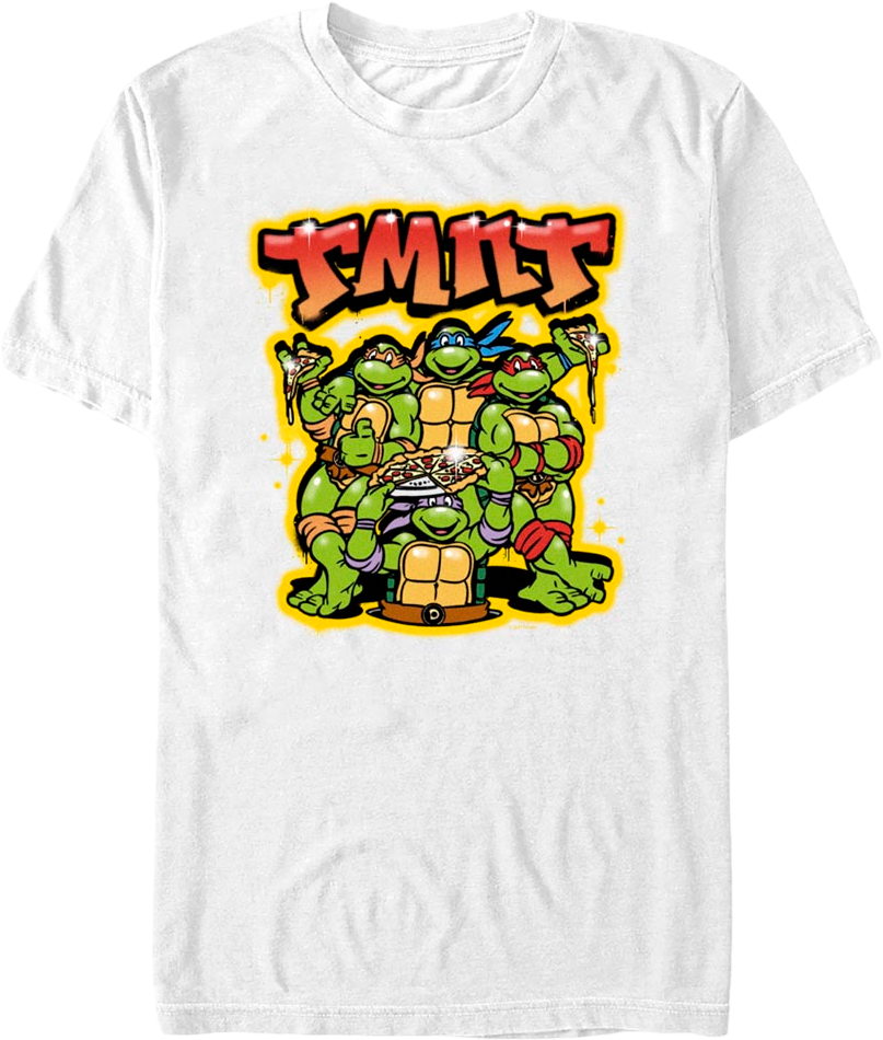 TMNT Airbrush Graffiti Teenage Mutant Ninja Turtles T-Shirt