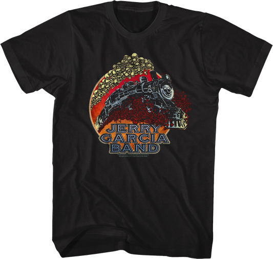 Train And Skulls Jerry Garcia Band T-Shirt