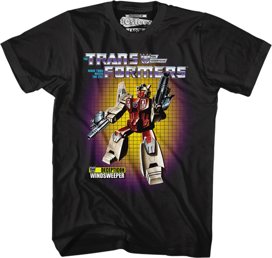 Box Art Windsweeper Transformers T-Shirt