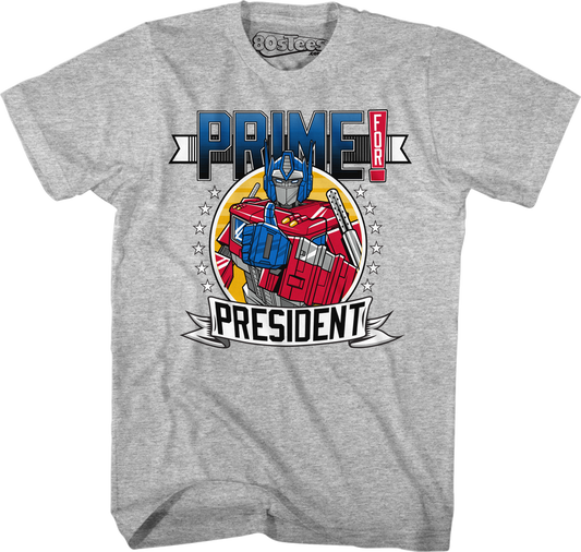 Transformers Prime For President T-Shirt