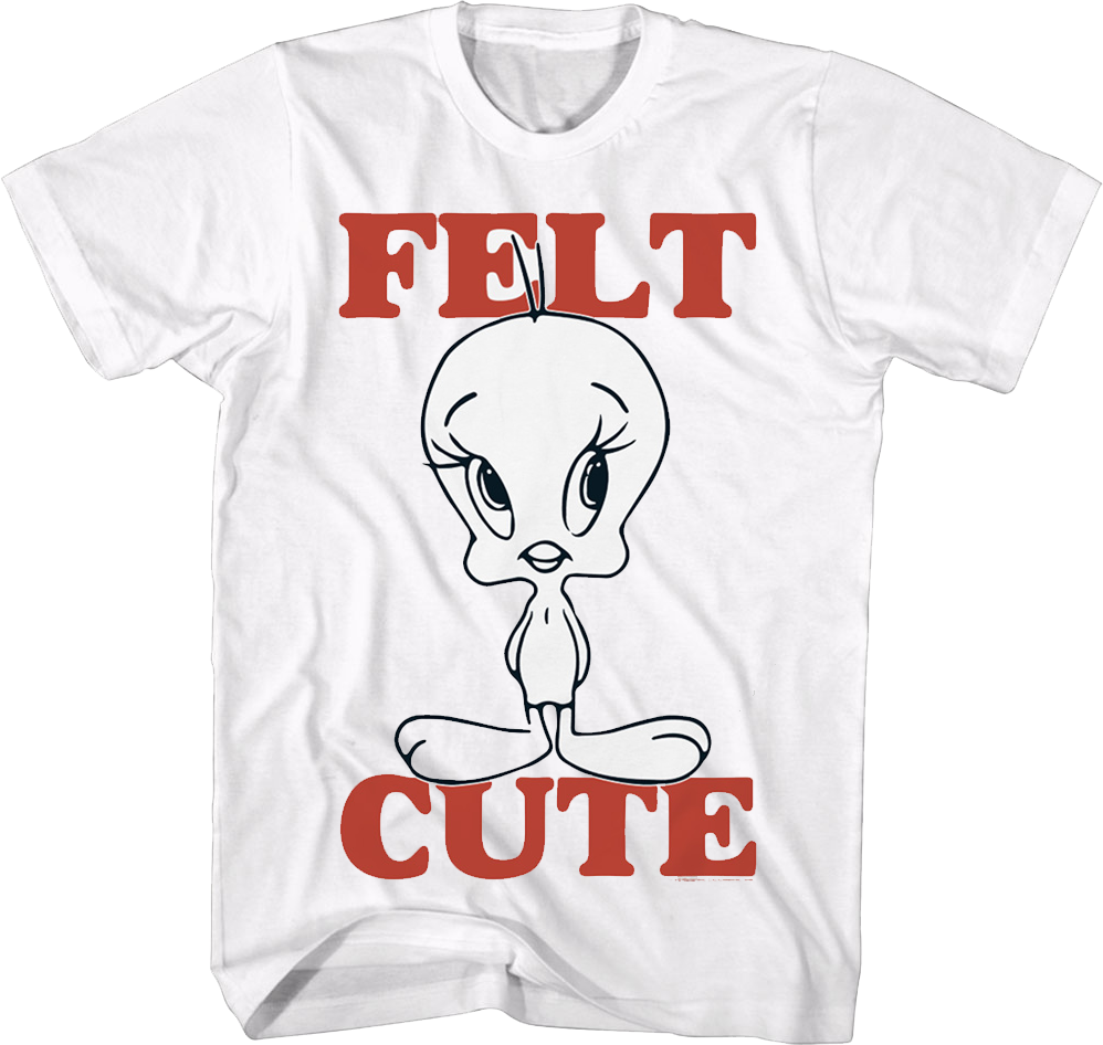 Tweety Felt Cute Looney Tunes T-Shirt