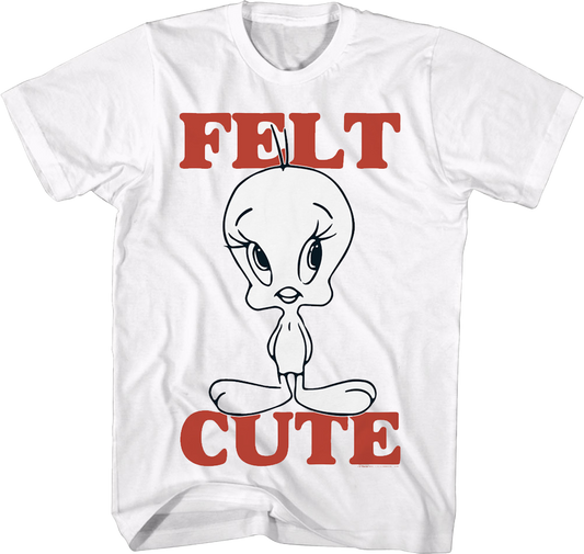 Tweety Felt Cute Looney Tunes T-Shirt