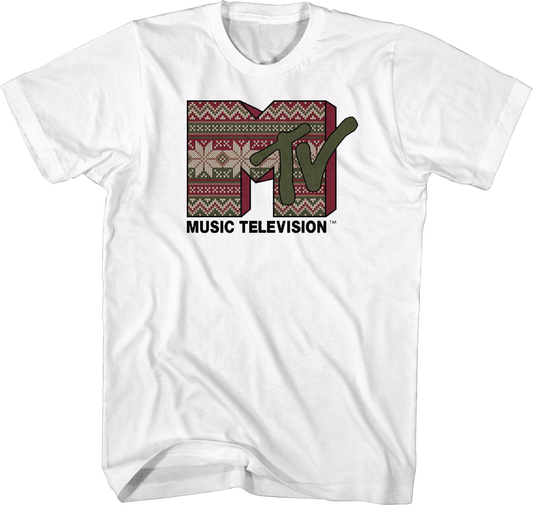 Ugly Christmas Sweater Logo MTV Shirt