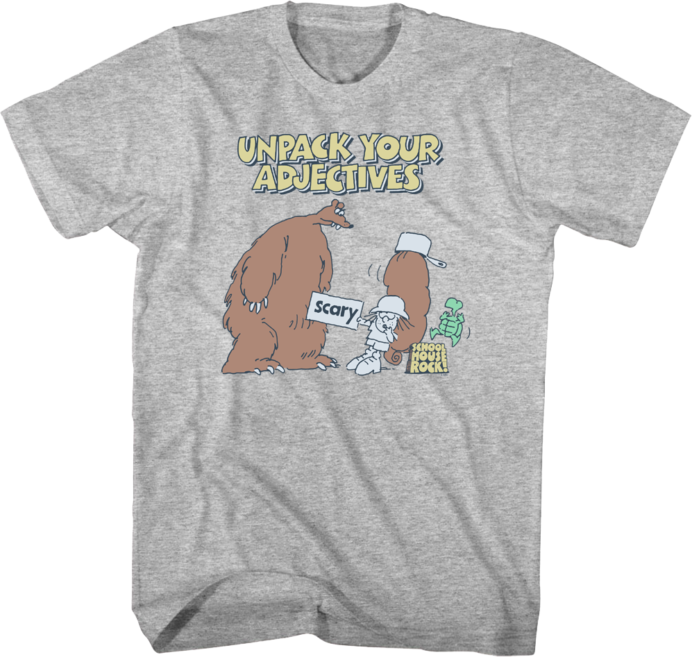 Unpack Your Adjectives Schoolhouse Rock T-Shirt