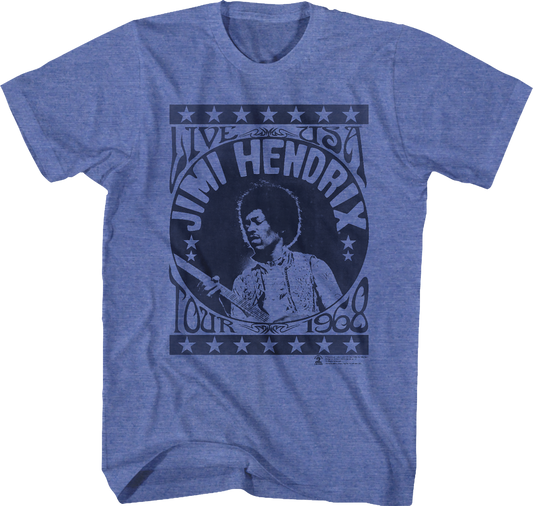 USA Tour 1968 Jimi Hendrix T-Shirt