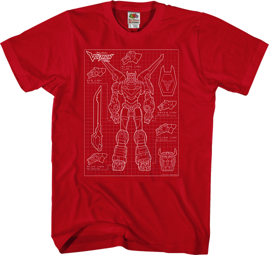 Voltron Schematic T-Shirt