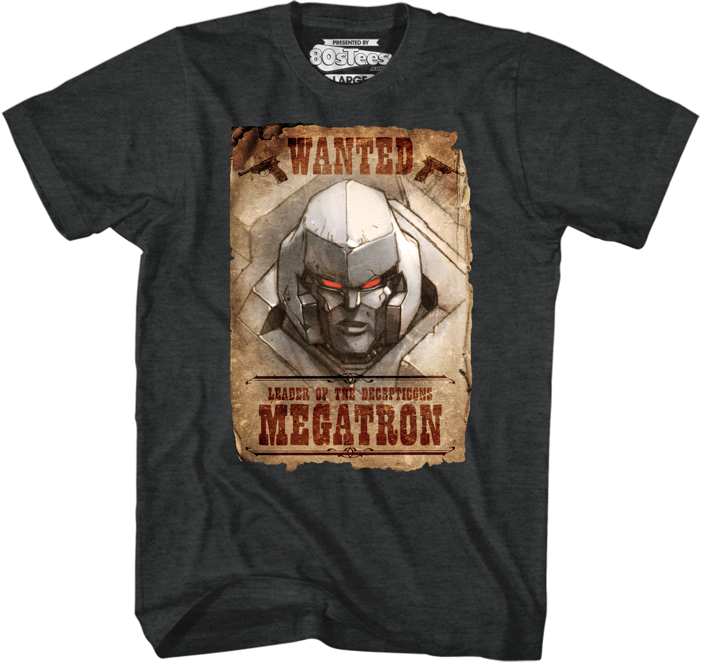 Wanted Poster Megatron Transformers T-Shirt