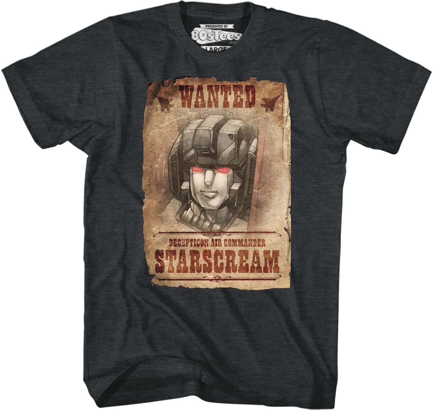 Wanted Poster Starscream Transformers T-Shirt