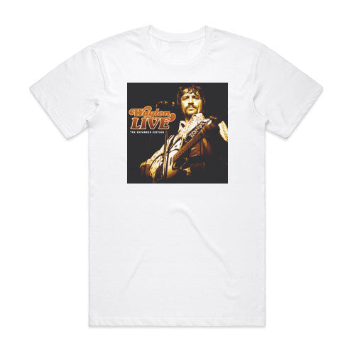 Waylon Jennings Waylon Live The Expanded Edition Album Cover T-Shirt White