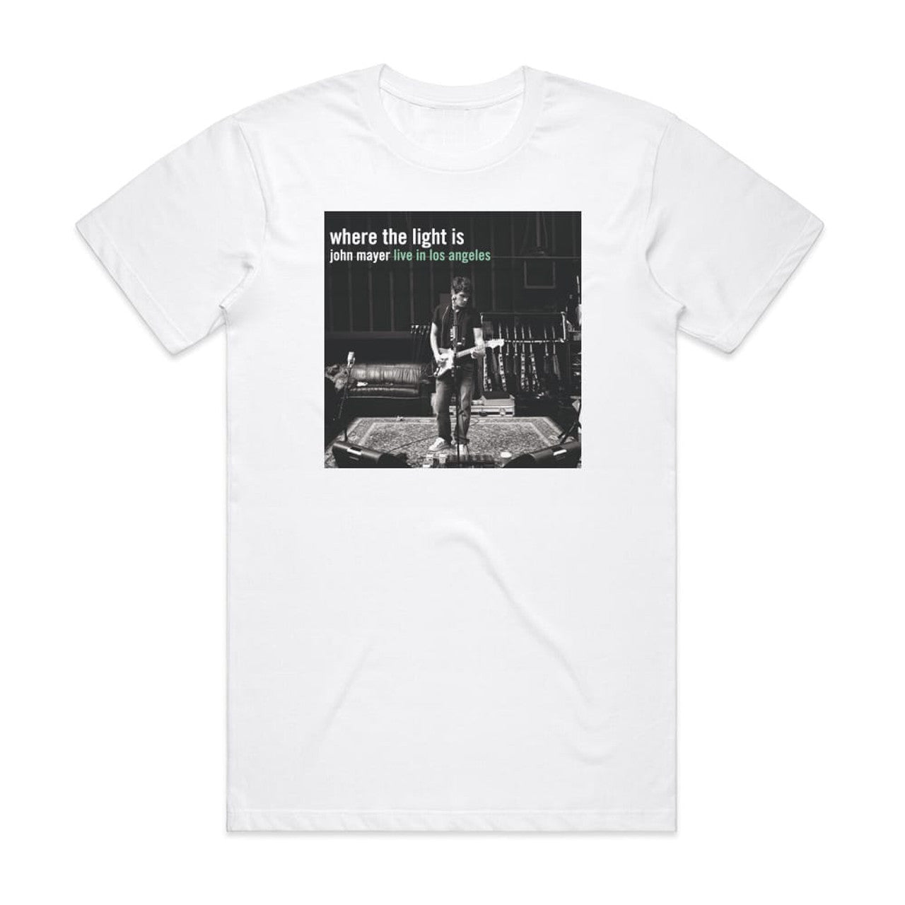 John Mayer Where The Light Is John Mayer Live In Los Angeles T-Shirt White