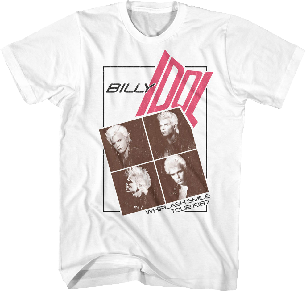 Whiplash Smile Tour Billy Idol T-Shirt