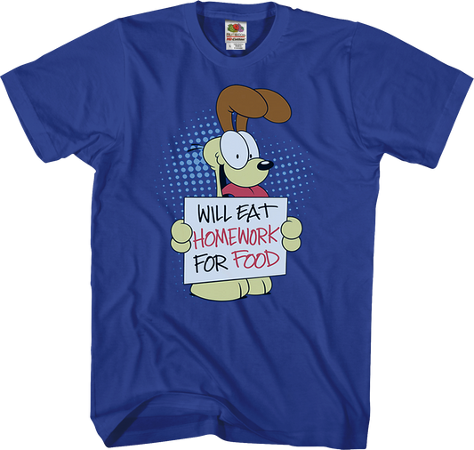 Will Eat Homework Garfield T-Shirt