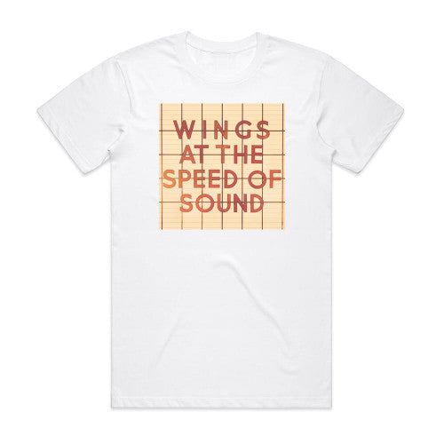 Wings Wings At The Speed Of Sound 1 Album Cover T-Shirt White