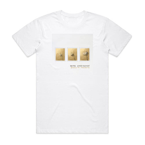 With Confidence Without Me Pquerette Album Cover T-Shirt White