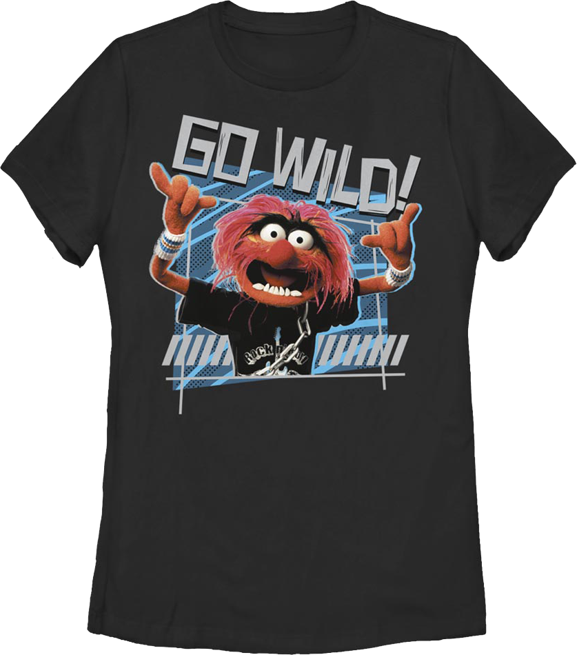 Womens Animal Go Wild Muppets Shirt