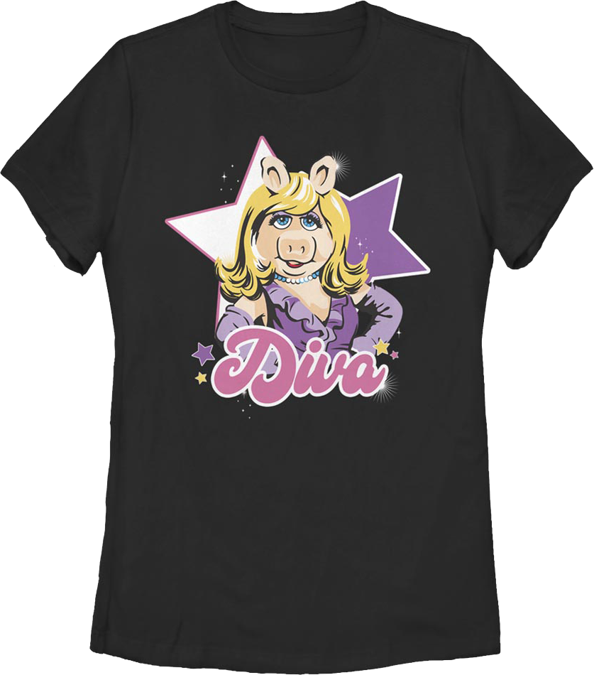 Womens Diva Miss Piggy Muppets Shirt