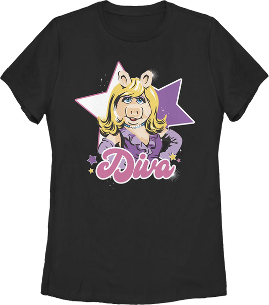 Womens Diva Miss Piggy Muppets Shirt