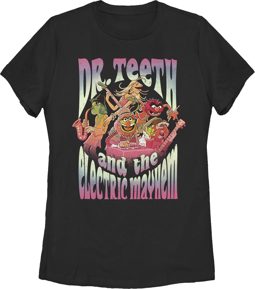 Womens Dr. Teeth and The Electric Mayhem Muppets Shirt